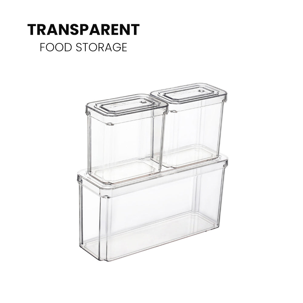 Locaupin High-grade Transparent Food Storage Fruit and Vegetable Kitchen Preservation Fridge Food Container
