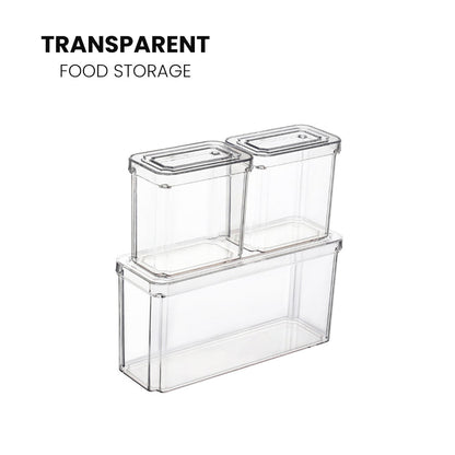 Locaupin High-grade Transparent Food Storage Fruit and Vegetable Kitchen Preservation Fridge Food Container
