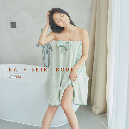 Locaupin Quick Dry Microfiber Bath Towel Cloth Hair Drying Shower Body Spa Wrap One Size for Women Soft and Absorbent Comfortable Bathrobe