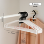 Locaupin 5pcs Set Question Mark Hanger with Adjustable Clips for Clothes, Trousers, Coats - Wardrobe & Laundry Closet Organizer