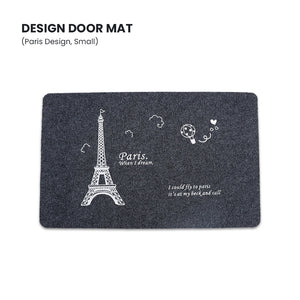 Locaupin Home Entry Way Anti-Slip Welcome Pad Rub Foot Door Mat Front Bathroom Kitchen Easy Clean Floor Rug