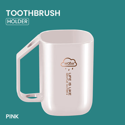Locaupin Bathroom Countertop Organizer Toothbrush Holder Mouthwash Gargling Cup Mug Multifunctional Storage Case