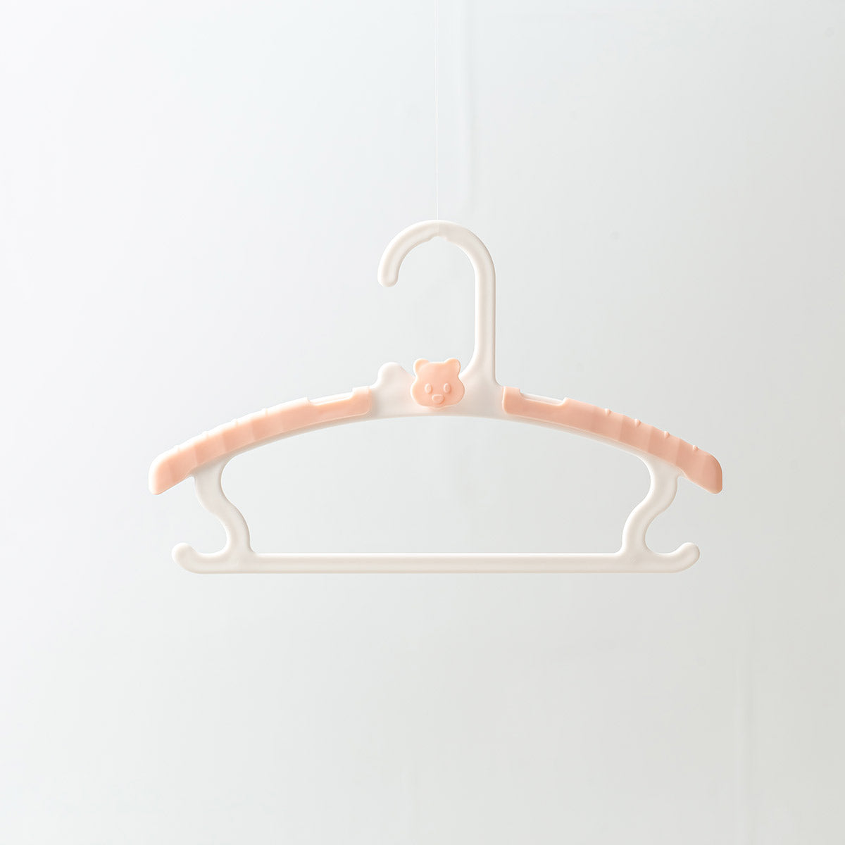 Locaupin 5pcs Extendable Toddler Closet Hanger Non Slip Stackable Hooks Baby Infant Newborn Hanging Clothes Organizer