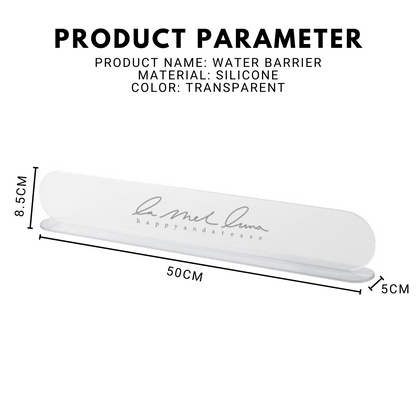 Locaupin Kitchen Sink Transparent Water Barrier Household Waterproof Splash Guard Anti-Splash Protector Simple Water Baffle Board