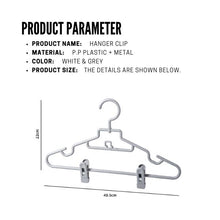 Load image into Gallery viewer, Locaupin 5PCS Multifunctional Trouser Pants Hanger with Adjustable Clamp Stackable Seamless Clothes Pegs Clips Storage
