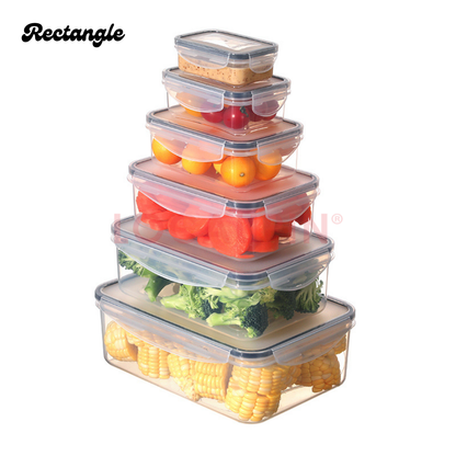 Locaupin Fresh Keeping Food Storage Airtight Leakproof Refrigerator Organizer Ideal for Meal Prep and Preserving Leftovers