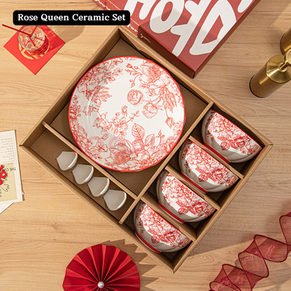 Locaupin Elegant Tableware Gift Box Set Simple and Minimalistic Design High Quality Ceramic Bowl Set Suitable for All Occasions