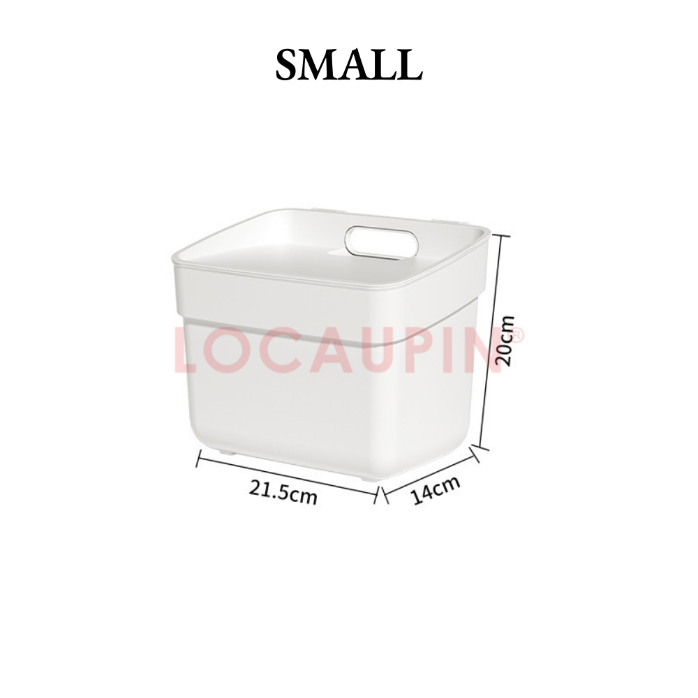 Locaupin Simple Style Wall Mounted Trash Can with Cover for Household Kitchen Cabinet Door Bathroom Bedside Hanging Garbage Bin