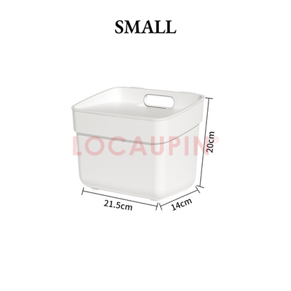 Locaupin Simple Style Wall Mounted Trash Can with Cover for Household Kitchen Cabinet Door Bathroom Bedside Hanging Garbage Bin