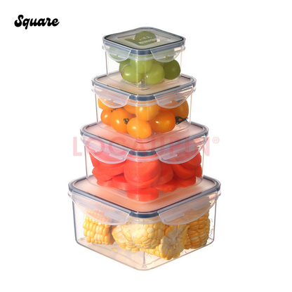 Locaupin Fresh Keeping Food Storage Airtight Leakproof Refrigerator Organizer Ideal for Meal Prep and Preserving Leftovers