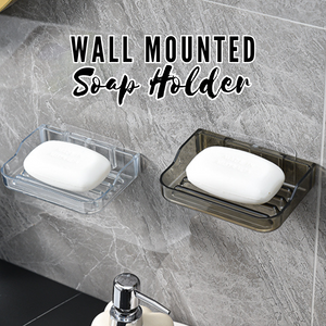 Locaupin Wall Mounted Bathroom Soap Holder  Organizer With Easy Self Draining Line Space Saving  Design For Bathroom Organization