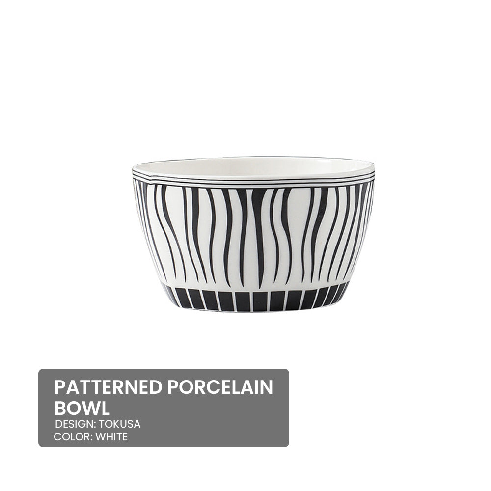 Locaupin Traditional Japanese Porcelain Rice Bowl Ramen Soup Side Dish Dip Sauce Appetizer Serving Plate Microwavable Oven Safe Dinnerware