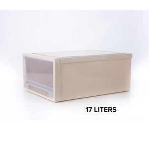 Locaupin 1pc Multipurpose Stackable Plastic Drawer Organizer Office Desktop Home Wardrobe Storage Closet Box