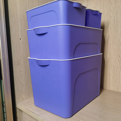 Locaupin Multipurpose Storage Box Wardrobe Organizer Closet Underwear Socks Ties Cosmetic Box with White Lid