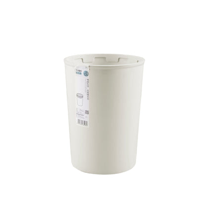Locaupin Simple Round Trash Bin Wastebasket Garbage Container Bucket Multifunctional Use for Bedroom Bathroom Kitchen