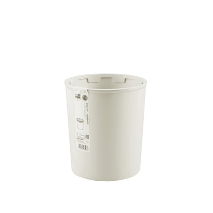 Locaupin Simple Round Trash Bin Wastebasket Garbage Container Bucket Multifunctional Use for Bedroom Bathroom Kitchen