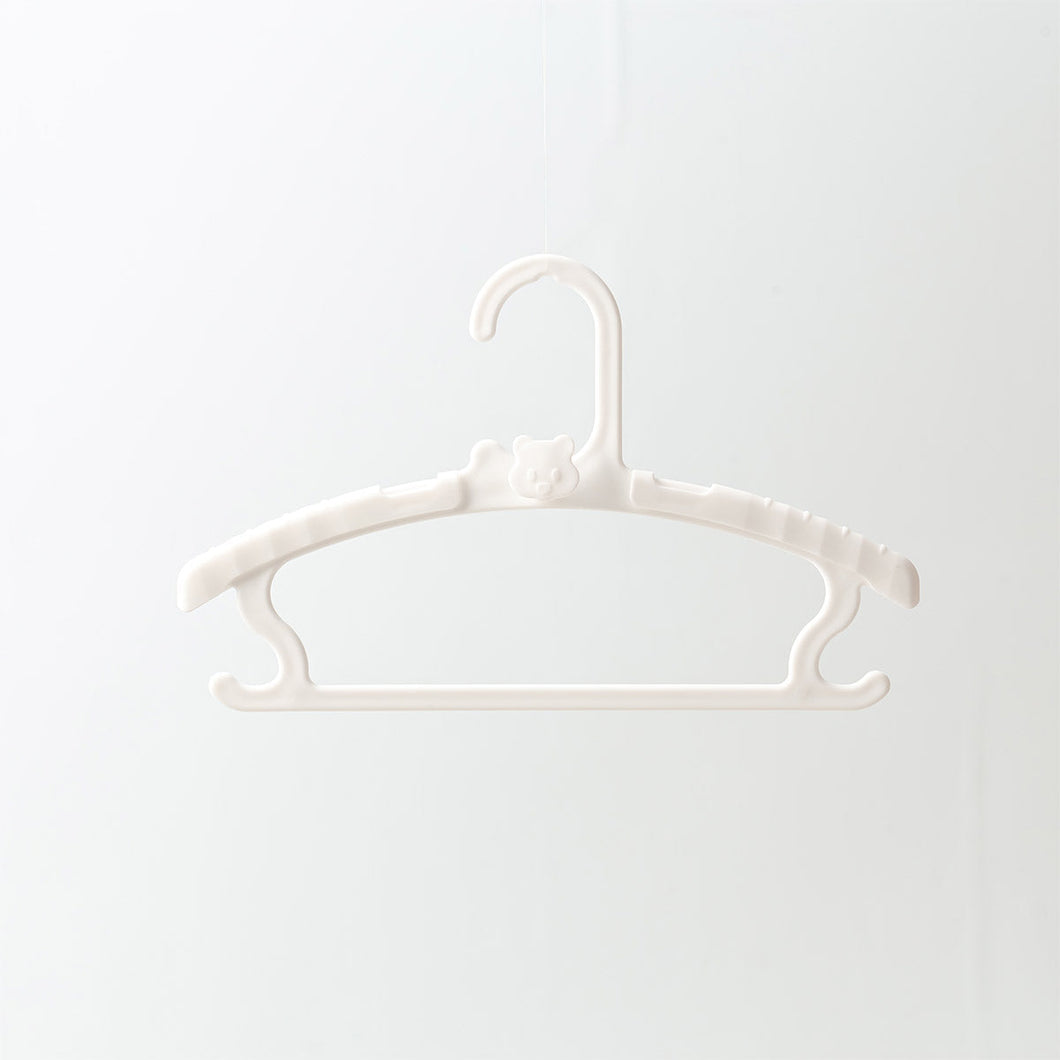 Locaupin 5pcs Extendable Toddler Closet Hanger Non Slip Stackable Hooks Baby Infant Newborn Hanging Clothes Organizer