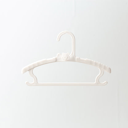 Locaupin 5pcs Extendable Toddler Closet Hanger Non Slip Stackable Hooks Baby Infant Newborn Hanging Clothes Organizer