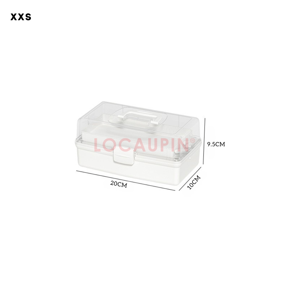 Locaupin Simple Multipurpose Storage Box Desktop Home Organizer Minimalist Layered Space Saver Sorting Bin High Quality Container