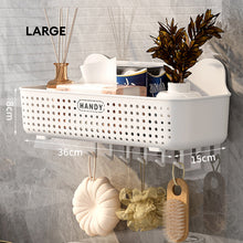 Load image into Gallery viewer, Locaupin Wall Mounted Spice Rack Organizer Kitchen Mesh Storage Seasoning Condiment Bottle Holder Hanging Shelf
