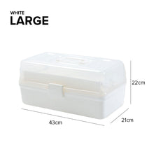 Load image into Gallery viewer, Locaupin 3 Layer Medicine Box Medical Equipment Storage Multipurpose Crafts Organizer Family First Aid Supplies Compartment Container with Lid
