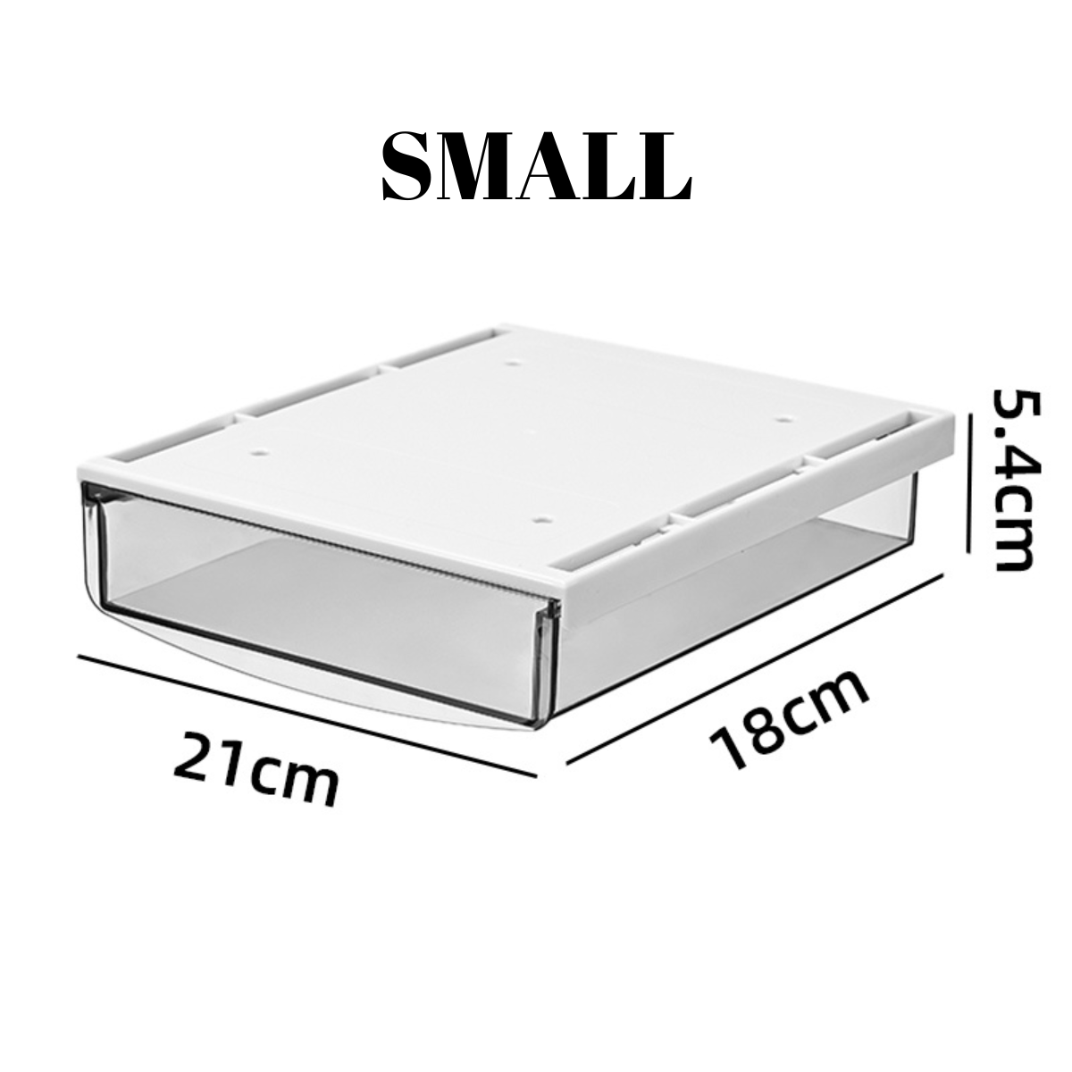 Locaupin Desktop Mini Drawer Hidden Under Table Pull Out Storage Tray Space Saving Office Stationery Closet Cosmetic Vanity Home Organizer