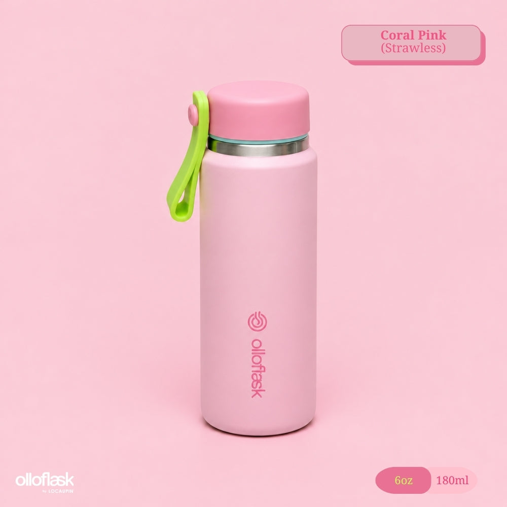 Locaupin MimiCup Series (6oz/9oz) Tumbler Sip & Strawless Insulated Vacuum Flask