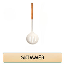 Load image into Gallery viewer, Locaupin High Quality Food Grade Silicone Cooking Utensils Kitchenware Spoon Ladle Turner With Wooden Handle Non Stick Cookware
