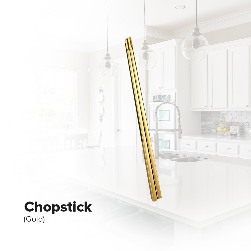 Locaupin Tableware Service Stainless Luxury Dining Cutlery Modern Spoon Fork Chopsticks Teaspoon Knife For Home Hotel Use