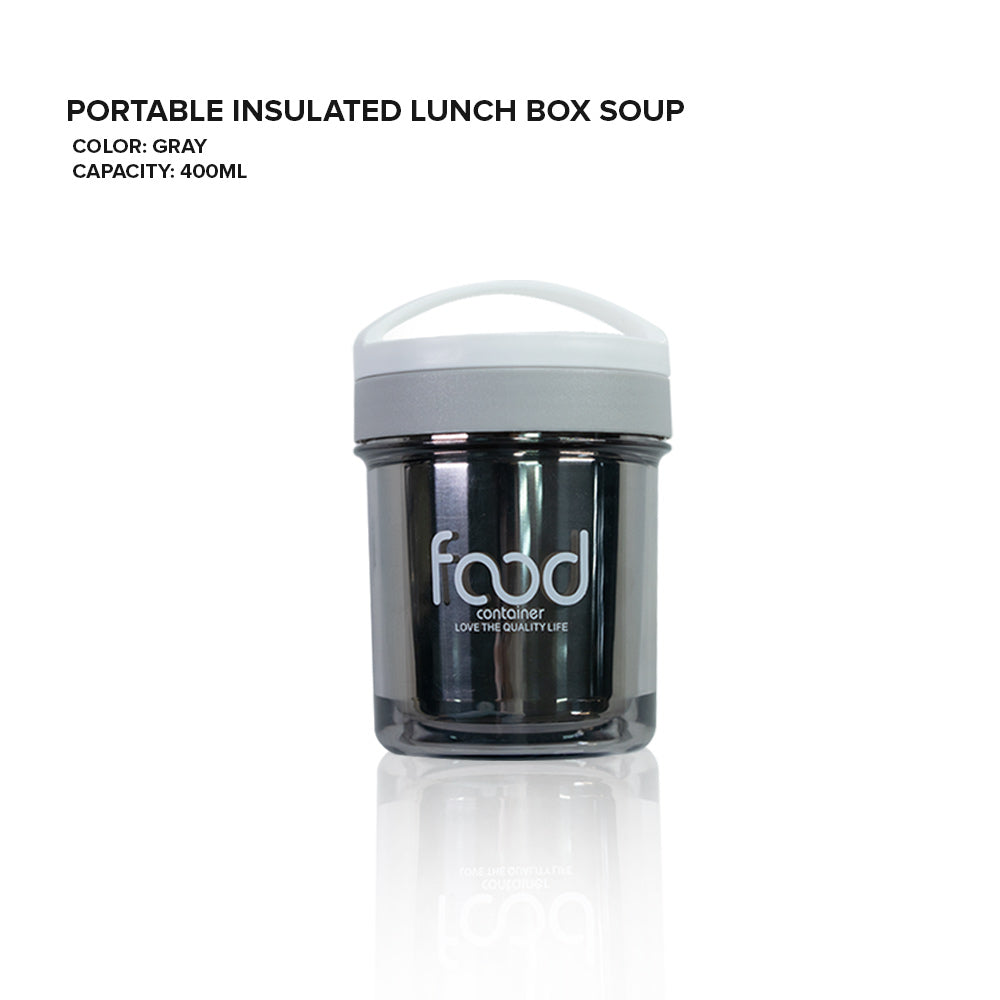 Locaupin Home Lunch Box Free Spoon Stainless Steel Liner Food Keeper Smart Diet Storage Container with Handle For Kids Adult Office Travel Use