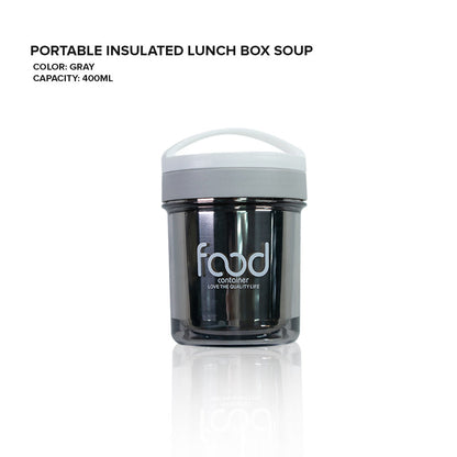 Locaupin Home Lunch Box Free Spoon Stainless Steel Liner Food Keeper Smart Diet Storage Container with Handle For Kids Adult Office Travel Use