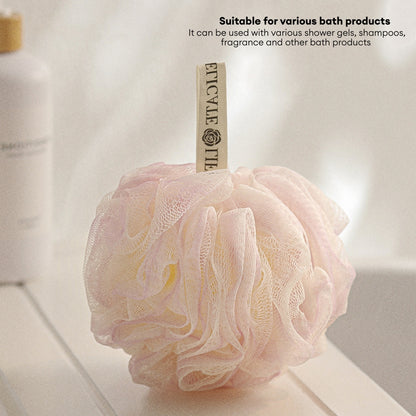 LOCAUPIN Bath Sponge Loofah Bath Ball High Quality Shower Mesh Net Body Scrub Cleaning Bubble Ball Scrubber Washcloth