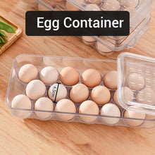 Load image into Gallery viewer, Locaupin Multifunctional Refrigerator Egg Food Storage PET Plastic Fresh Keeping Kitchen Fridge Organizer For Fruit and Vegetable
