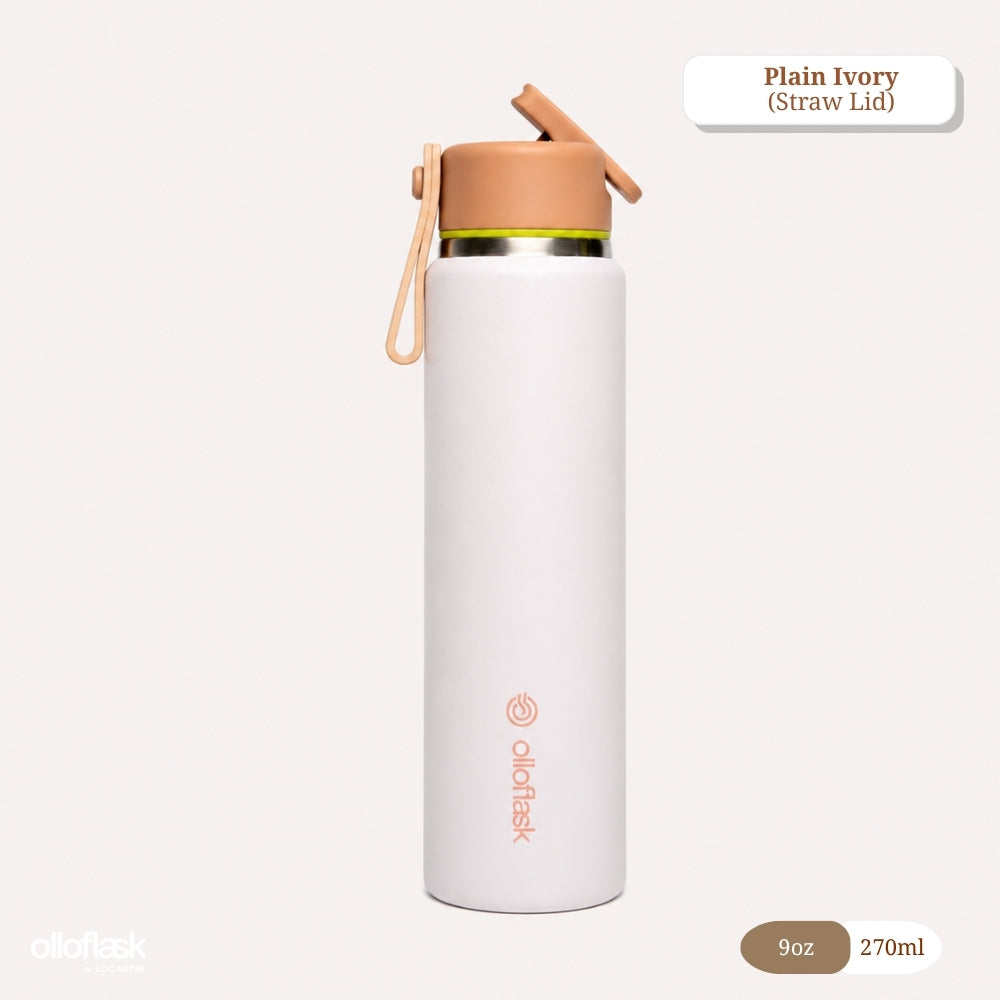 Locaupin MimiCup Series (6oz/9oz) Tumbler Sip & Strawless Insulated Vacuum Flask