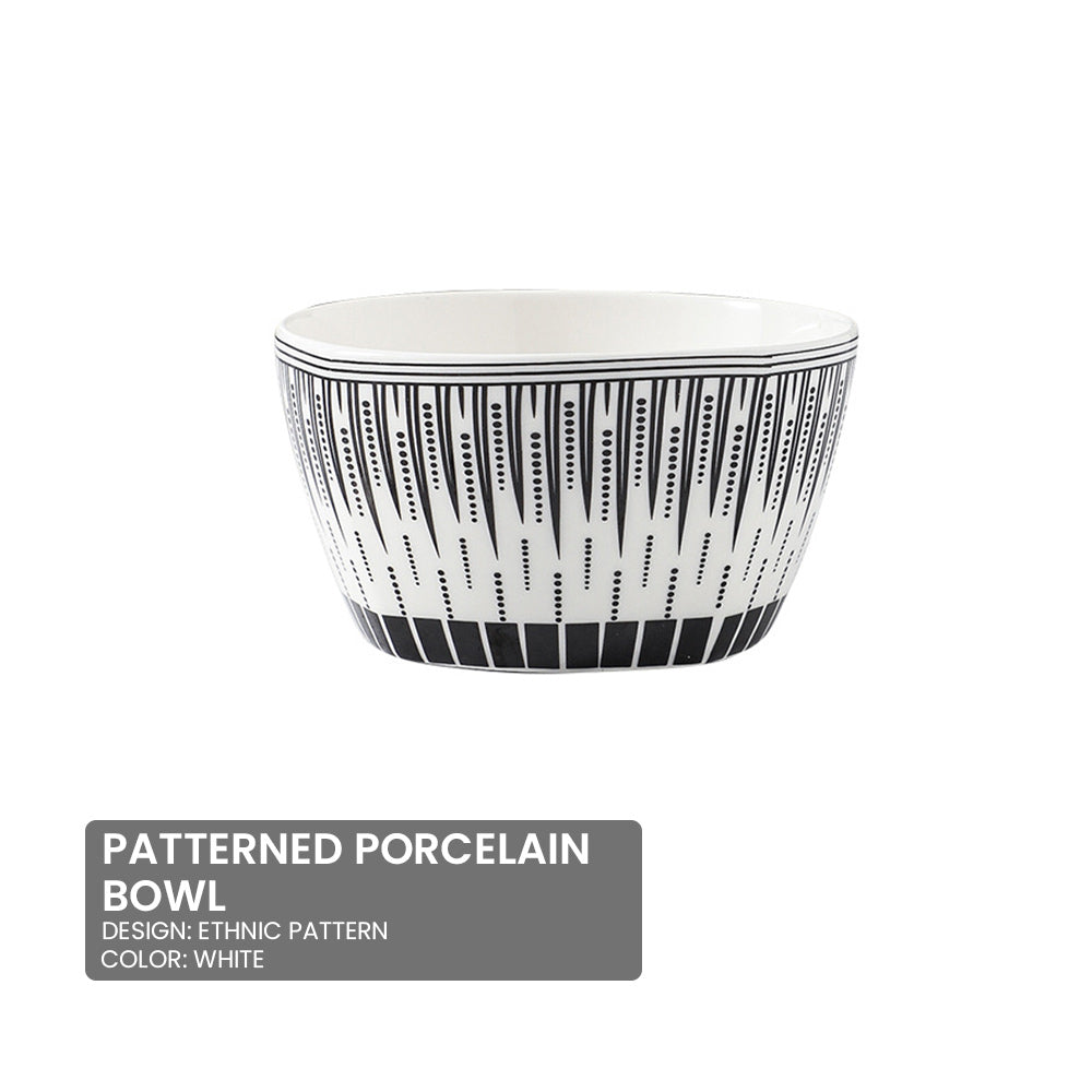 Locaupin Traditional Japanese Porcelain Rice Bowl Ramen Soup Side Dish Dip Sauce Appetizer Serving Plate Microwavable Oven Safe Dinnerware