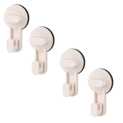 Locaupin NEW Suction Hooks For Glass Multifunctional Wall Mounted Heavy Duty Sponge Towel Utensils Holder Locking 1PC Hanging Tiles Bathroom Kitchen Door Clip Hanger Organizer (Wholesale Available)