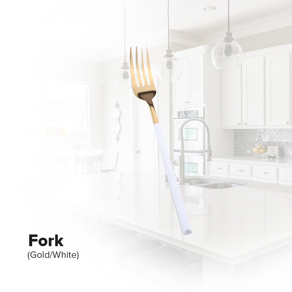 Locaupin Tableware Service Stainless Luxury Dining Cutlery Modern Spoon Fork Chopsticks Teaspoon Knife For Home Hotel Use