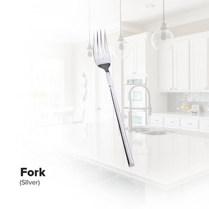 Locaupin Tableware Service Stainless Luxury Dining Cutlery Modern Spoon Fork Chopsticks Teaspoon Knife For Home Hotel Use