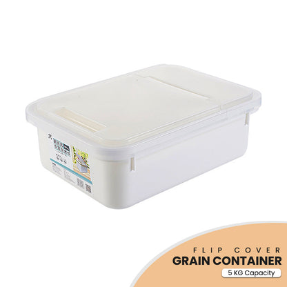 Locaupin Kitchen Pantry Cabinet Countertop Multipurpose Organizer Dry Food Storage Bin Grain Cereal Rice Container Bucket Sliding Lid