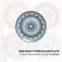 Load image into Gallery viewer, Locaupin Pattern Design Dinnerware Porcelain Dinner Plate Serving Dishes for Salad Pasta Dessert Microwave Oven Safe Pan
