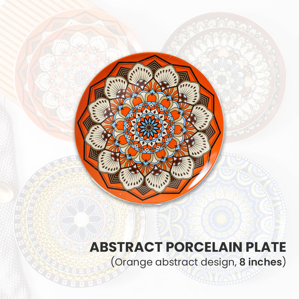 Locaupin Pattern Design Dinnerware Porcelain Dinner Plate Serving Dishes for Salad Pasta Dessert Microwave Oven Safe Pan