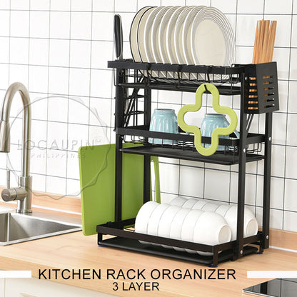 Locaupin Dish Rack with Removable Drying Drainboard