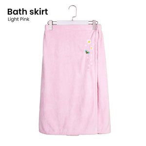 Locaupin Women's Shower Drying Towel Dress Absorbent Cover Up Bath Wrap Body Tube Robe Skirt Spa Beach Pool