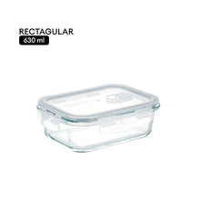 Load image into Gallery viewer, Locaupin Borosilicate Glass Lunch Box Meal Prep Container Leftover Food Storage Steam Release Valve Air Vent Locking Lid Kitchen Organizer
