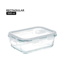 Load image into Gallery viewer, Locaupin Borosilicate Glass Lunch Box Meal Prep Container Leftover Food Storage Steam Release Valve Air Vent Locking Lid Kitchen Organizer
