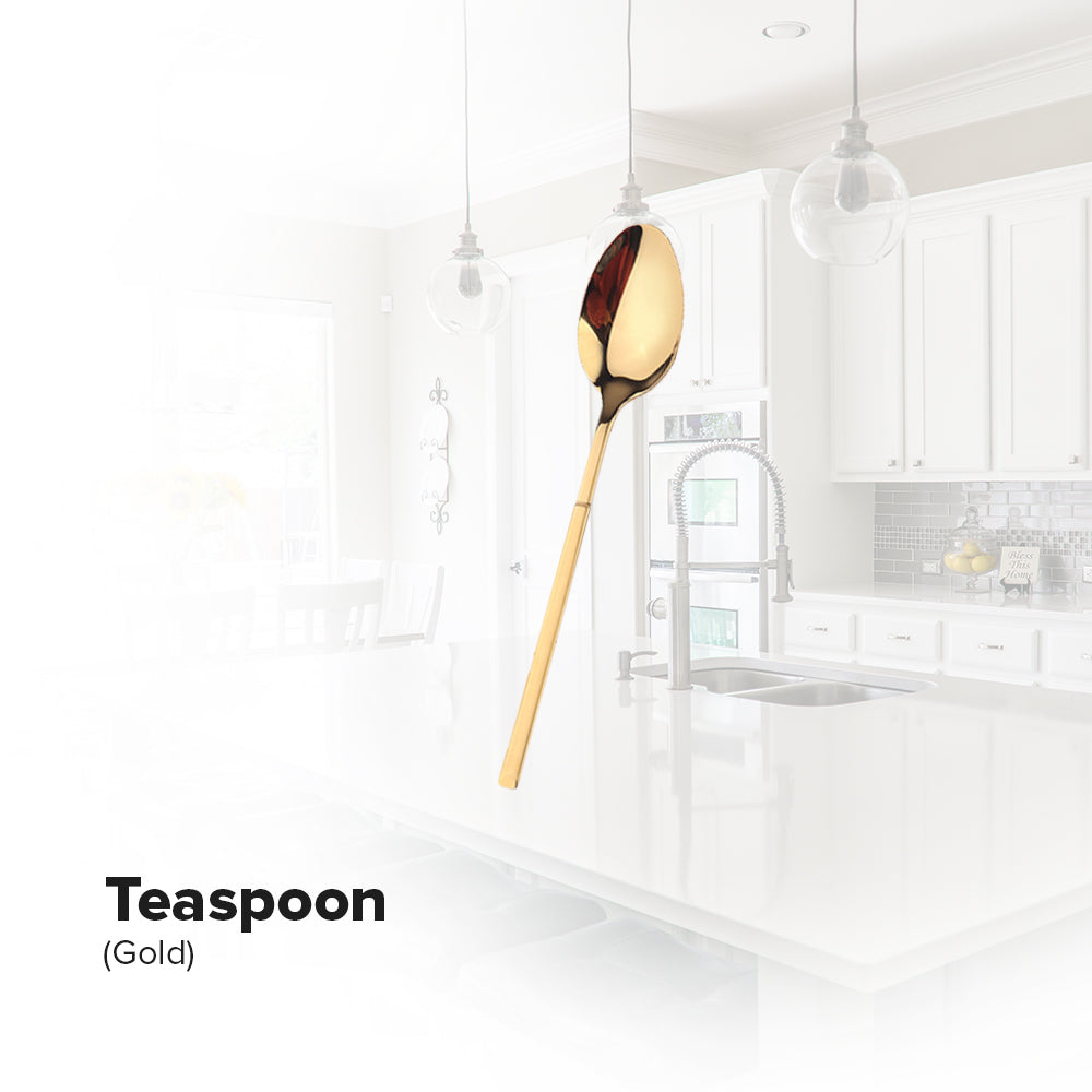 Locaupin Tableware Service Stainless Luxury Dining Cutlery Modern Spoon Fork Chopsticks Teaspoon Knife For Home Hotel Use