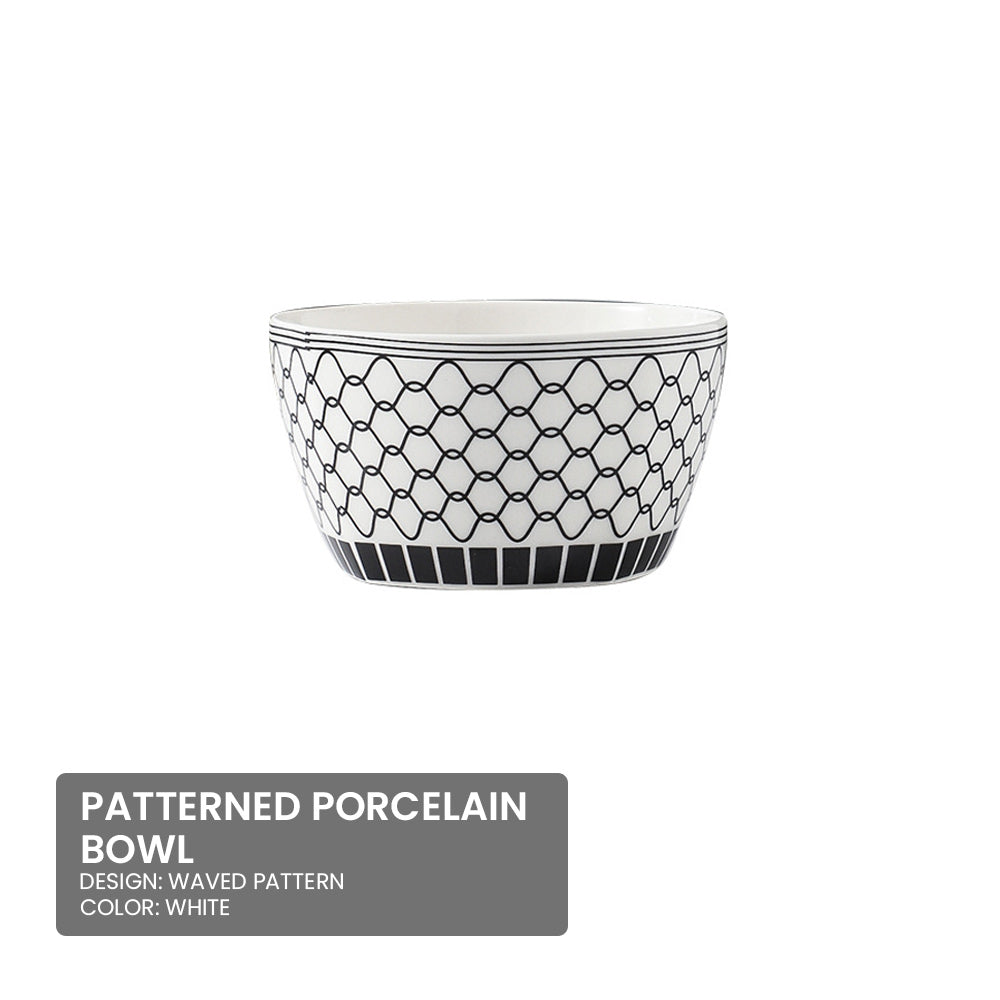 Locaupin Traditional Japanese Porcelain Rice Bowl Ramen Soup Side Dish Dip Sauce Appetizer Serving Plate Microwavable Oven Safe Dinnerware