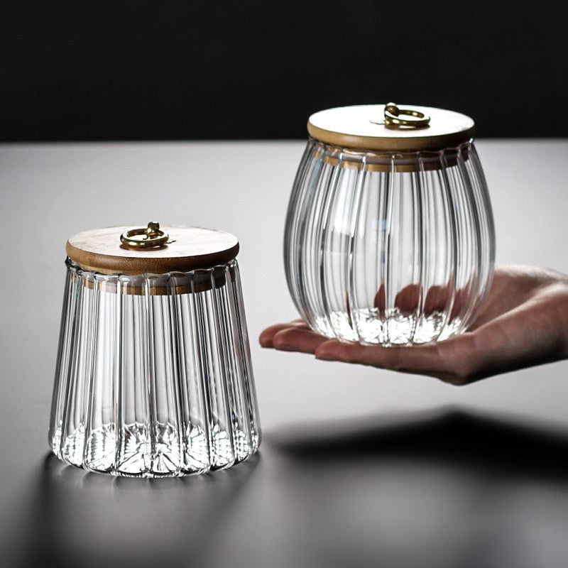 Luxury boron glass borosilicate glass pitcher with airtight bamboo