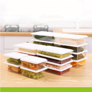4 Pieces Set Transparent Food Storage Meal Box