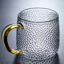 Load image into Gallery viewer, 1 Piece Hammered Texture for Hot &amp; Cold Drinking Cup Heat-Resistant Glass Mug
